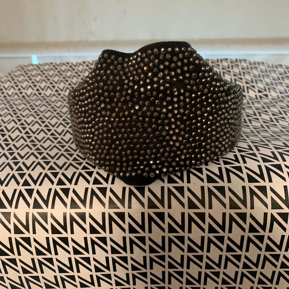 Black and Silver Studded Headband